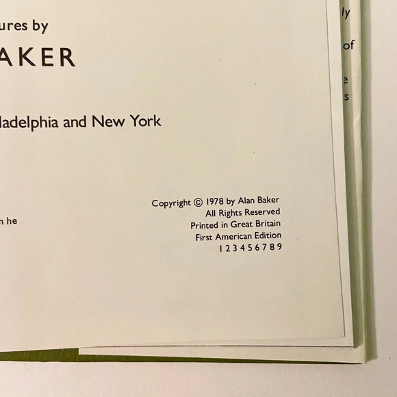 Vintage 1978 Benjamin Bounces Back  by Alan Baker Book HC DJ - Picture 9 of 16